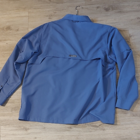 HABIT UPF 40 Men's Long Sleeve Shirt in Blue XL Like New - Picture 3 of 4